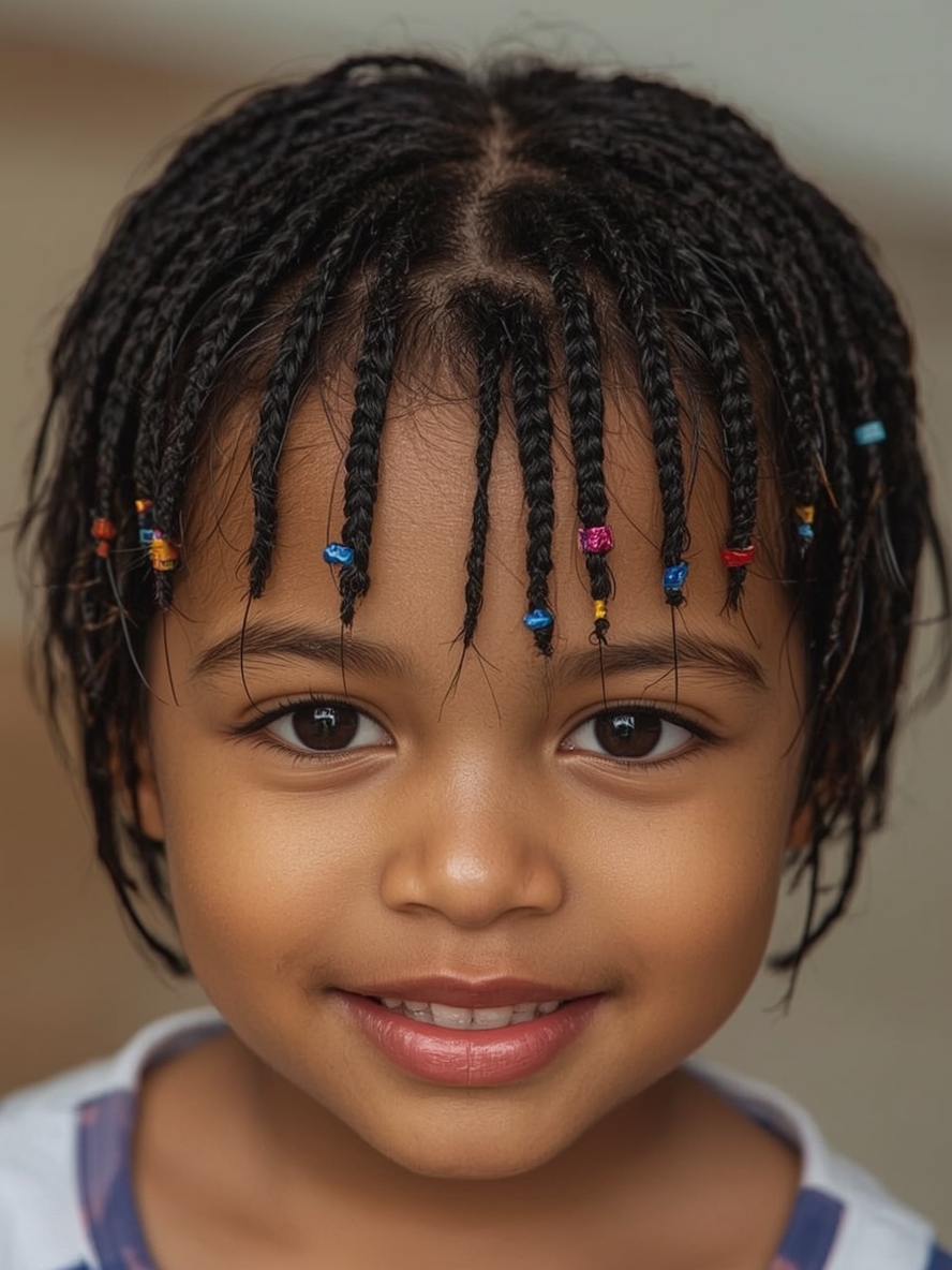 Kids Cornrow Hairstyles: Cornrows with Curls