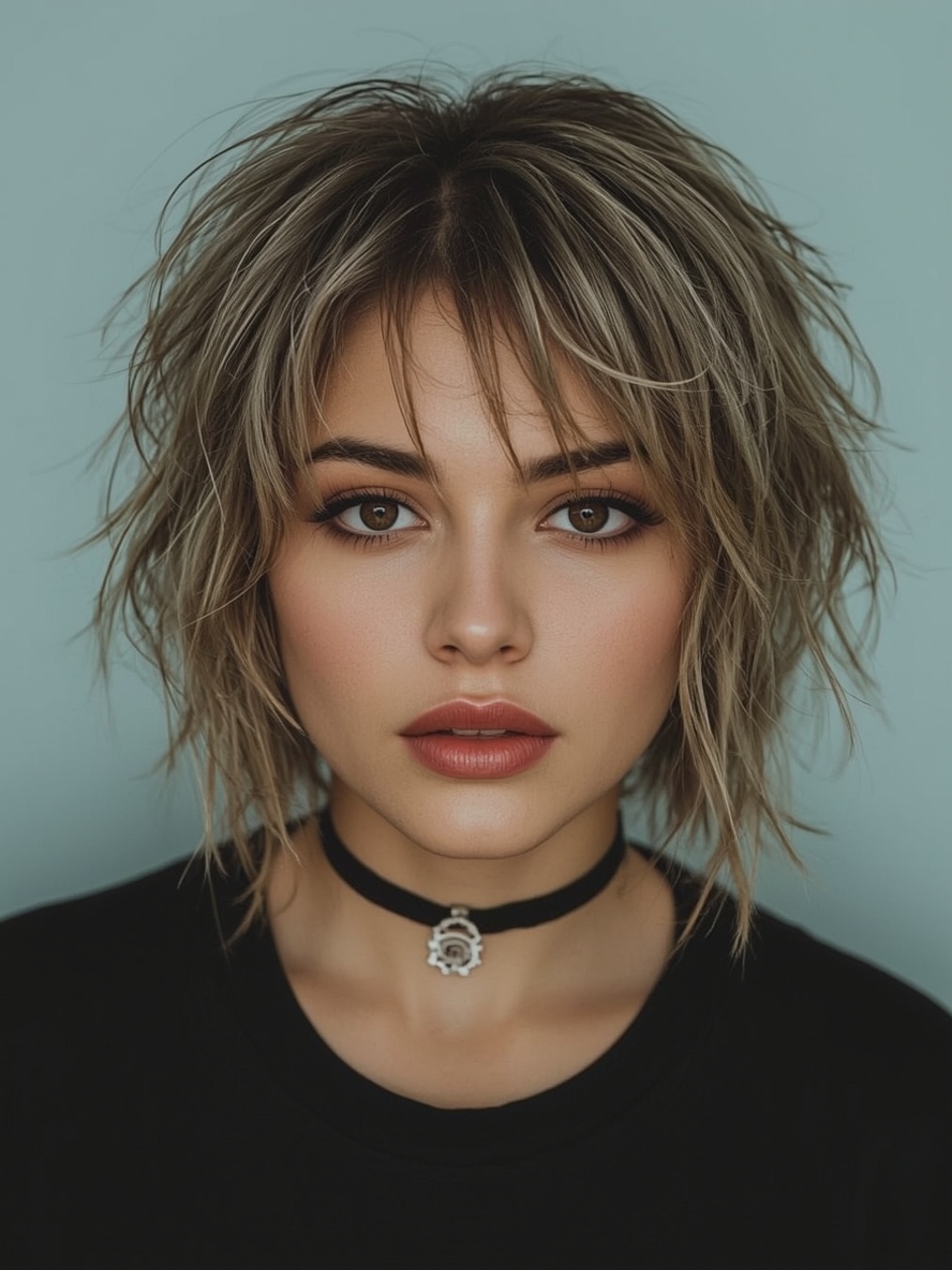 The Curtain Bangs Butterfly Haircut Long Hair For Round Face