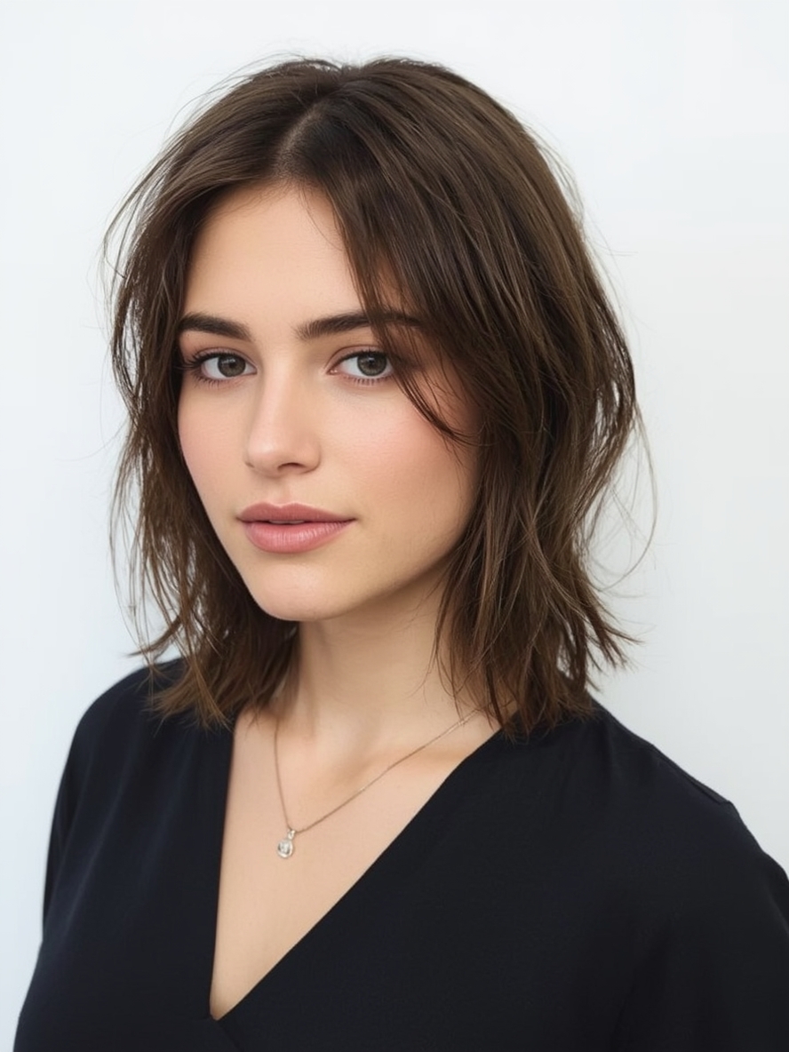 Shoulder Length Half Up Half Down For Thin Fine Hair