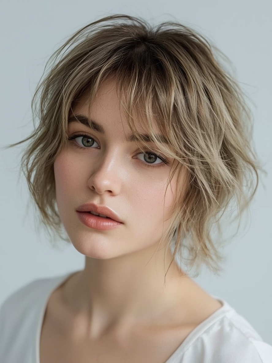 The Voluminous Layers Butterfly Haircut Long Hair For Round Face