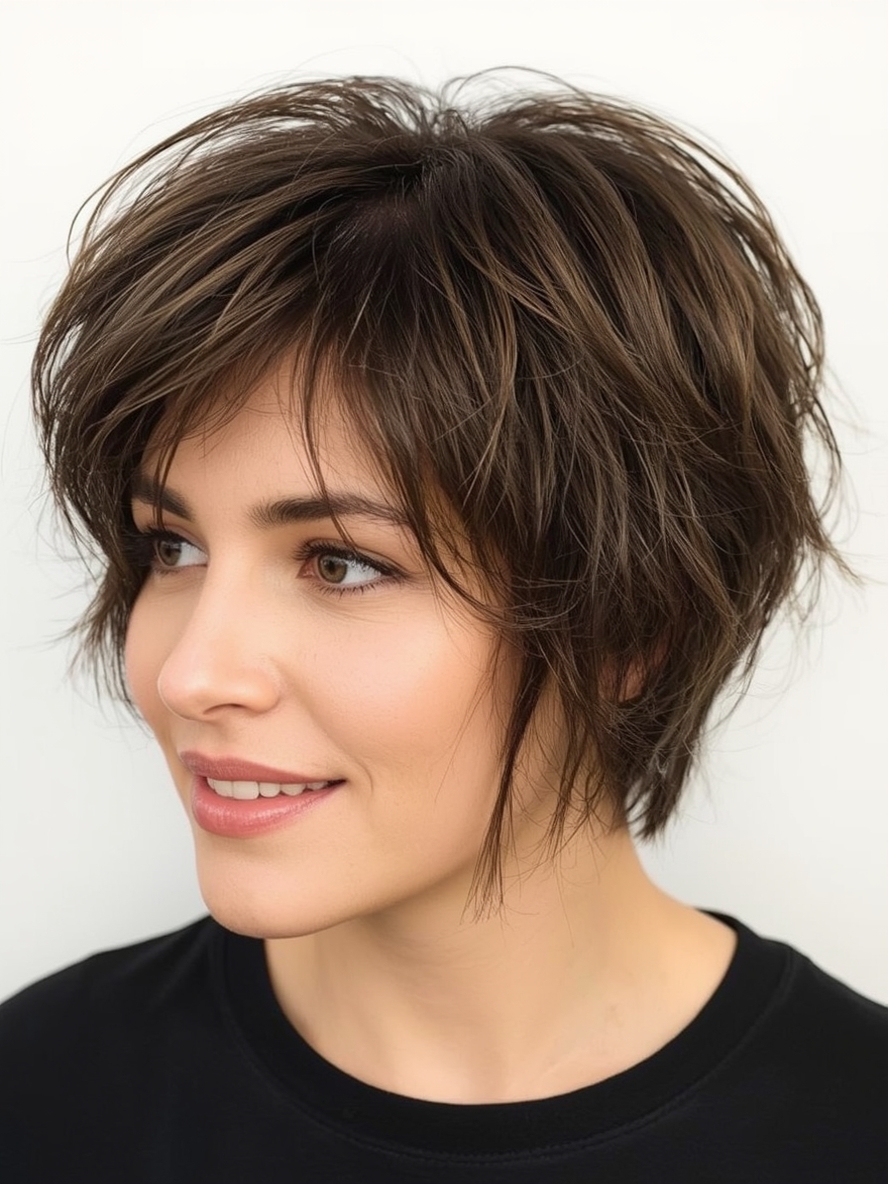 Hairstyles For Thin Fine Hair Over 60: The Feathered Layers