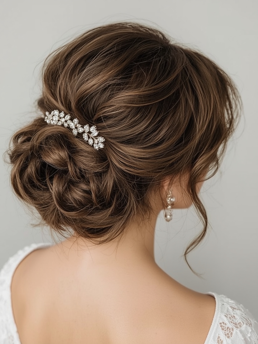 Glam Hair: The Messy Bun with Accessories