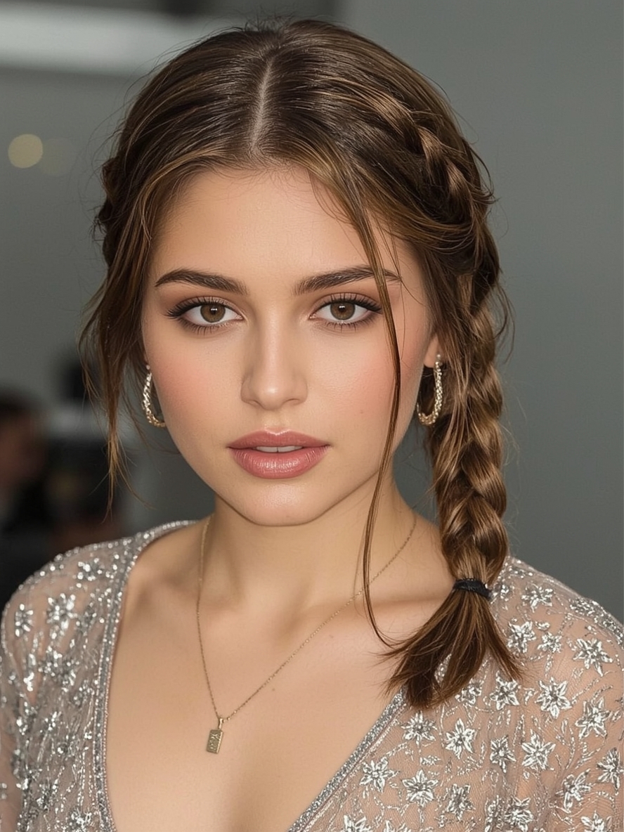 Shoulder Length Center Part For Thin Fine Hair