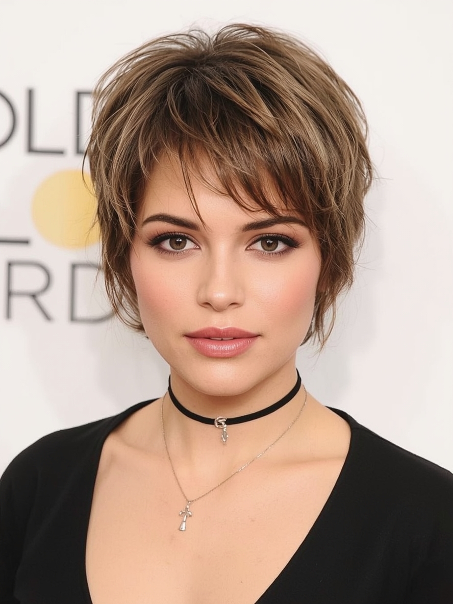 Hairstyles For Thin Fine Hair Over 60: The Layered Bob with Highlights