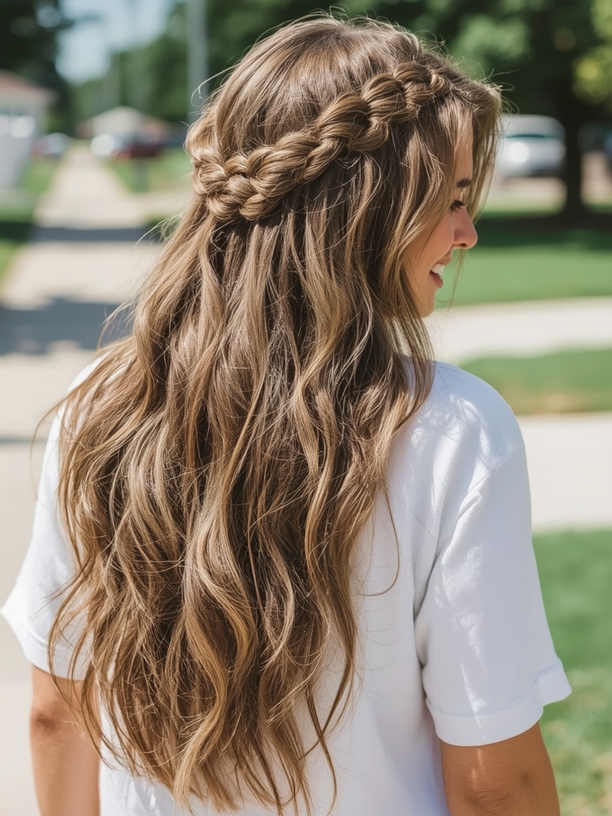 Half-Up Dutch Hair Styles Braids Ideas
