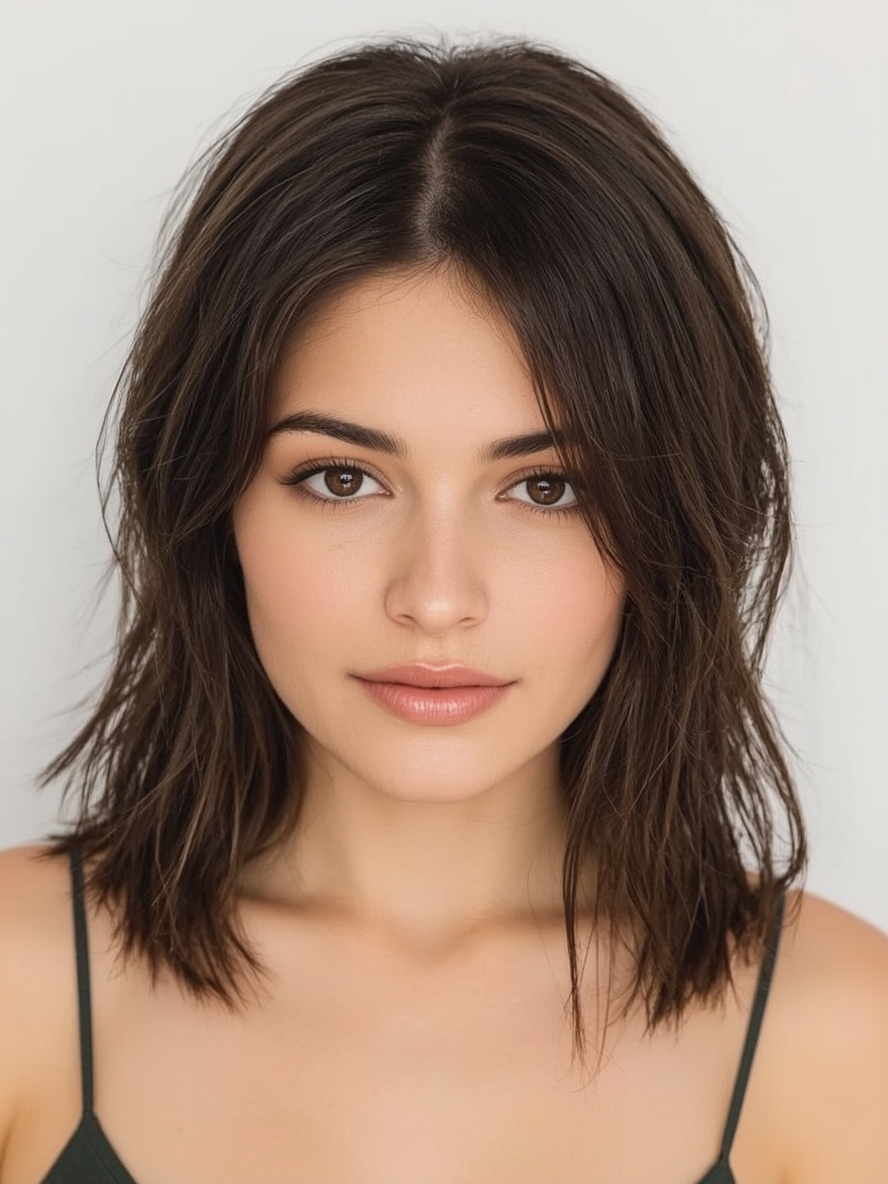 Sholder Length Hairstyle For Thin Hair Fine: Long Fine Haircut With Soft Layers - 2025