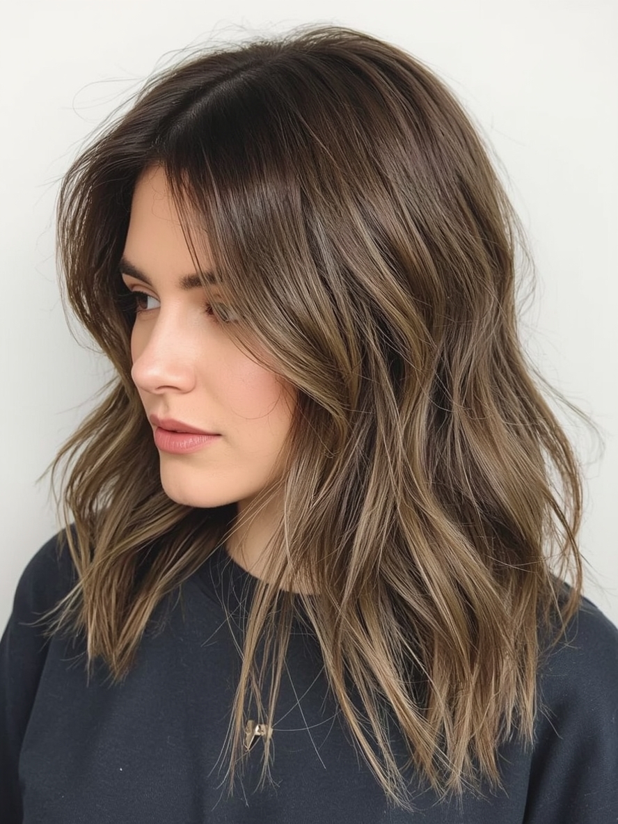 Sholder Length Hairstyle For Thin Hair Fine: Classic Bob with Layered Crown