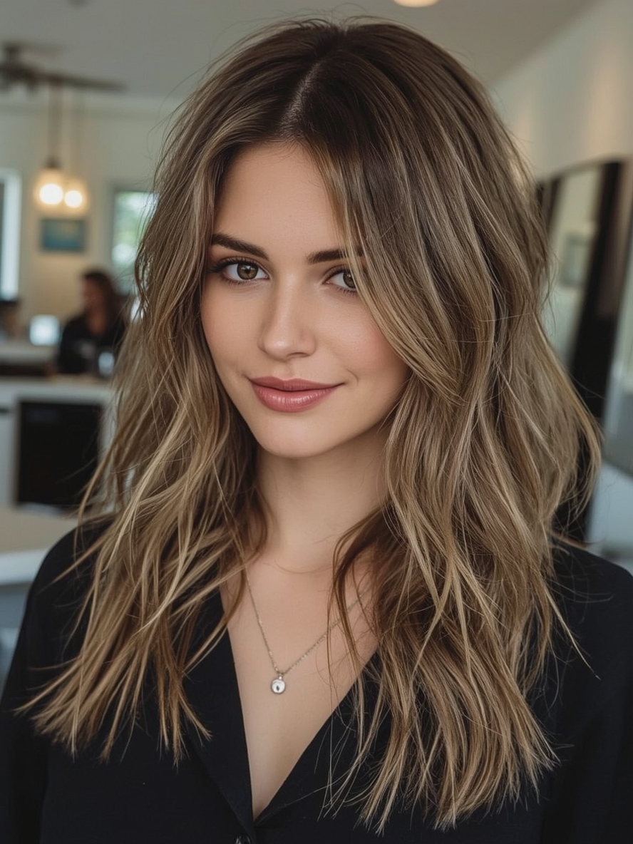Sholder Length Hairstyle For Thin Hair Fine: Angled Bob with Texturized Ends