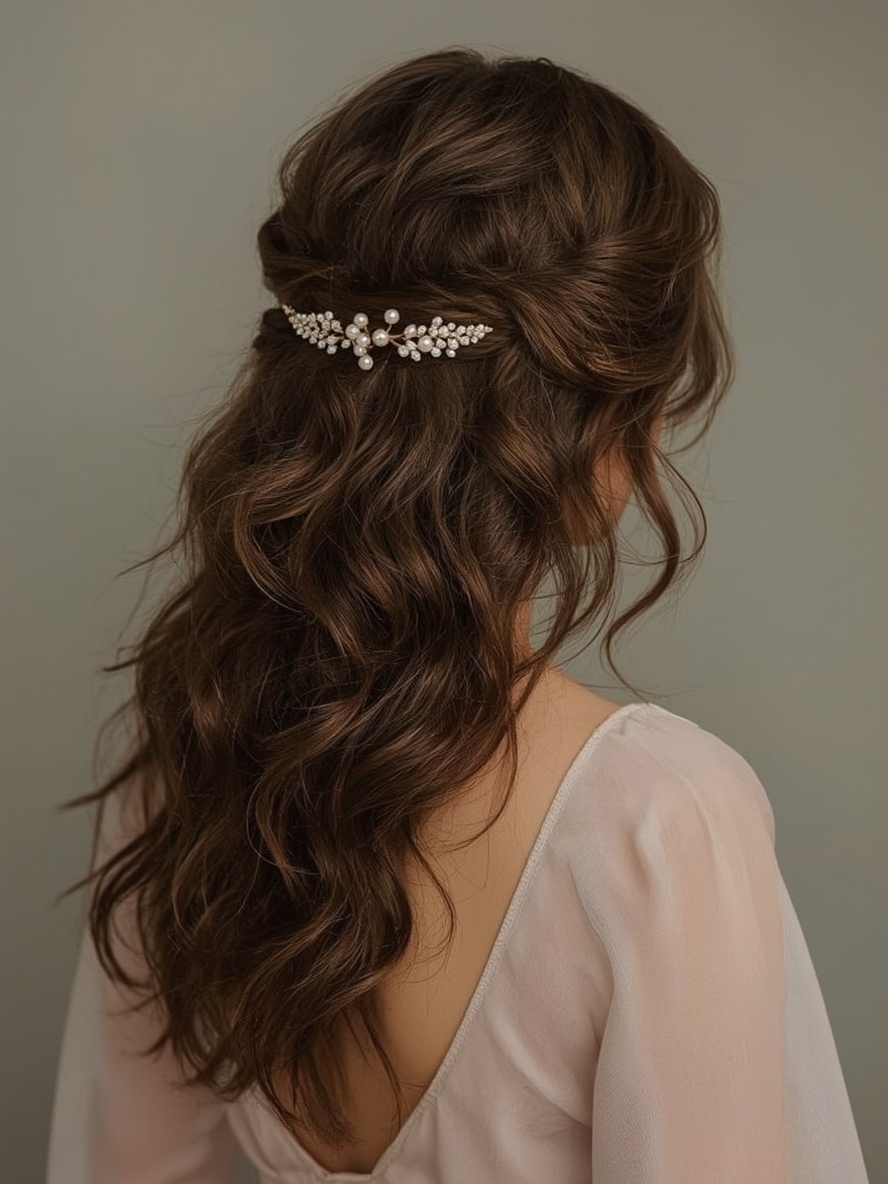 Grad Hairstyles: Curly Bob with Side Part