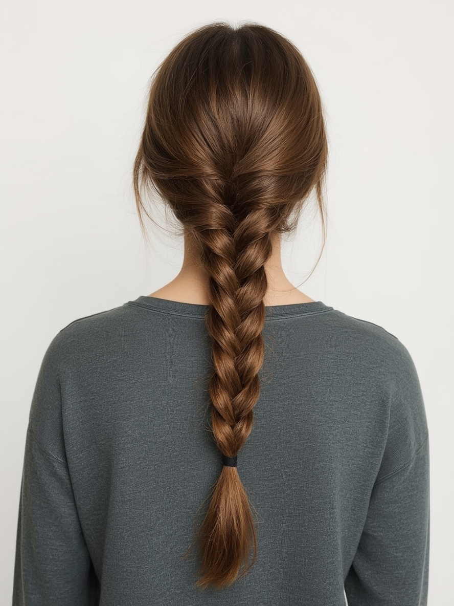 Grad Hairstyles: Half-Up Half-Down with Twisted Accents