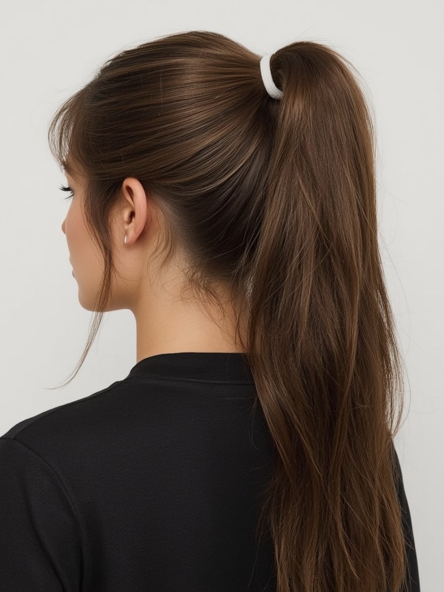 Grad Hairstyles: Sleek High Ponytail