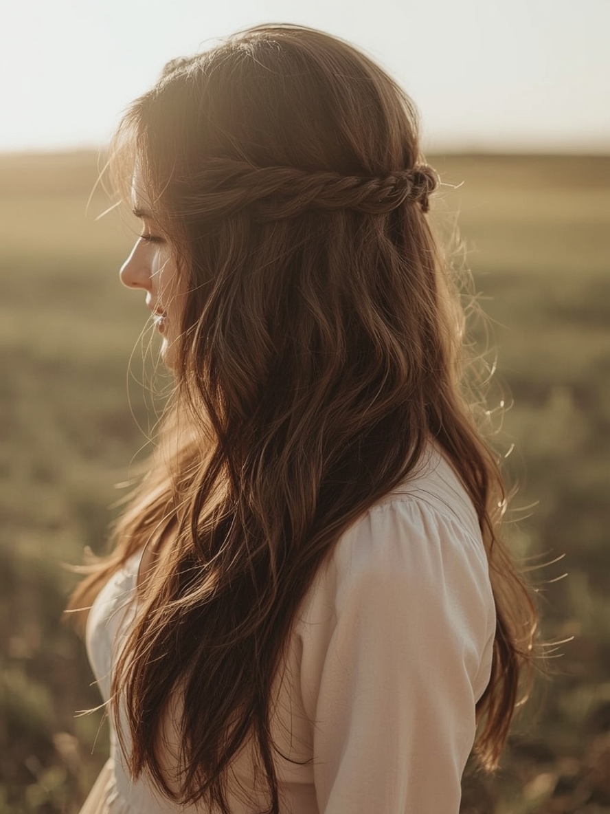 Grad Hairstyles: Braided Crown