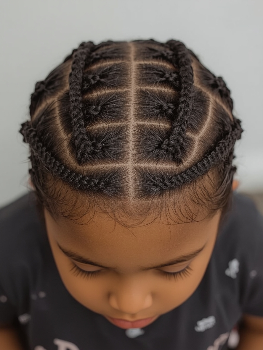Kids Cornrow Hairstyles: Cornrows with a Bun