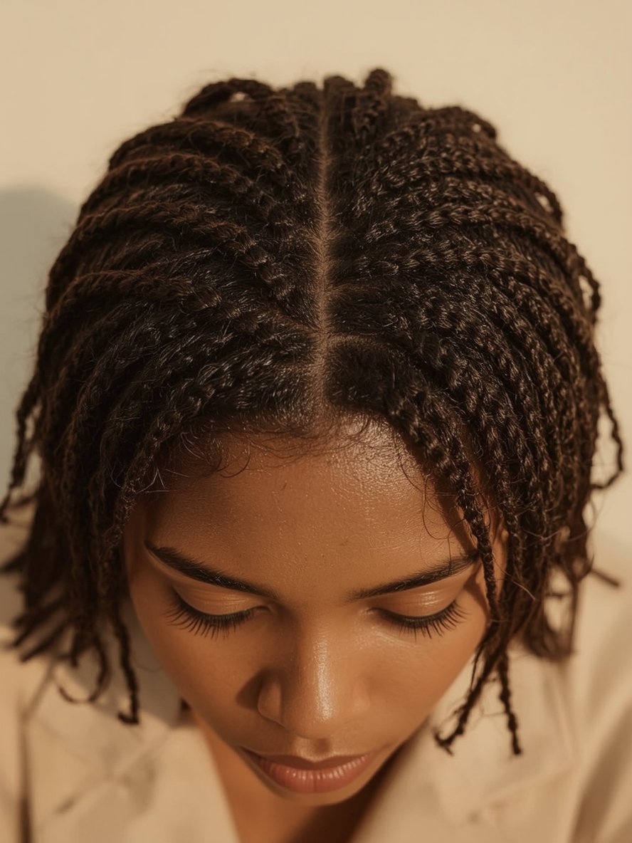 Kids Cornrow Hairstyles: Zig-Zag Part Cornrows