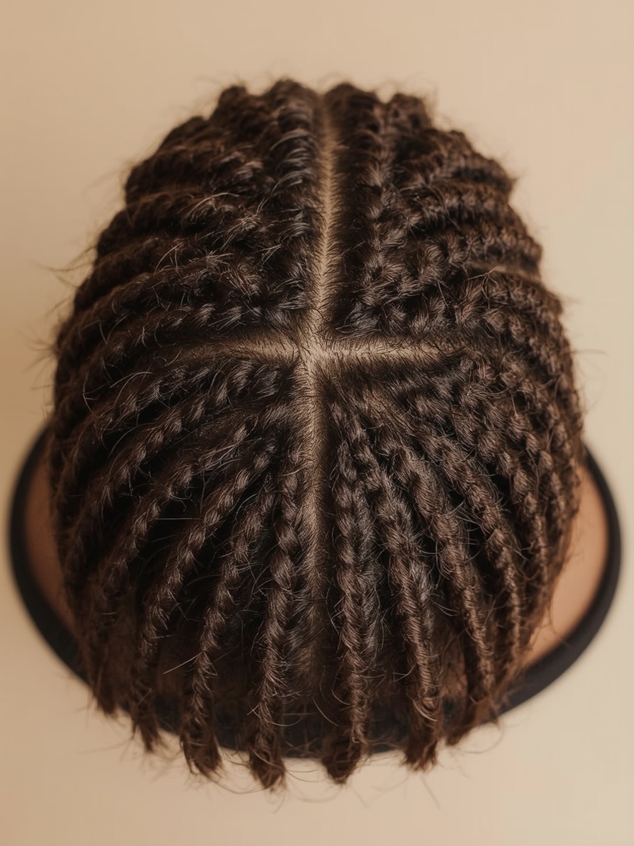 Kids Cornrow Hairstyles: Heart Design Cornrows