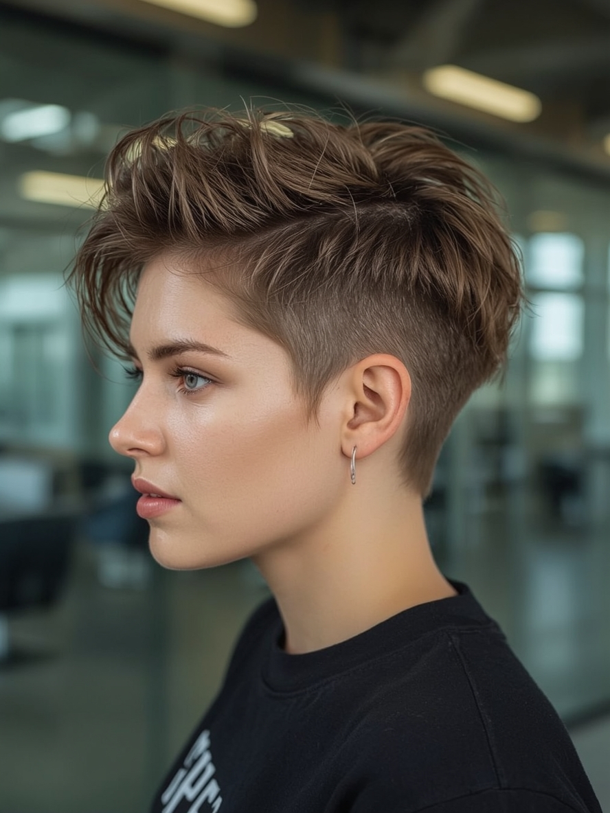 Short Messy Haircuts For Women: Curly Shag