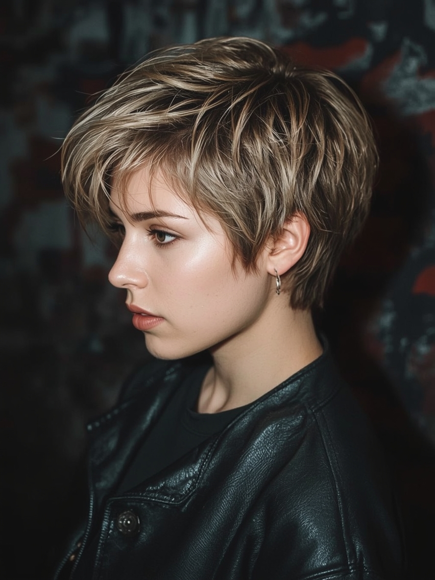 Short Messy Haircuts For Women: Angled Bob With Subtle Layers
