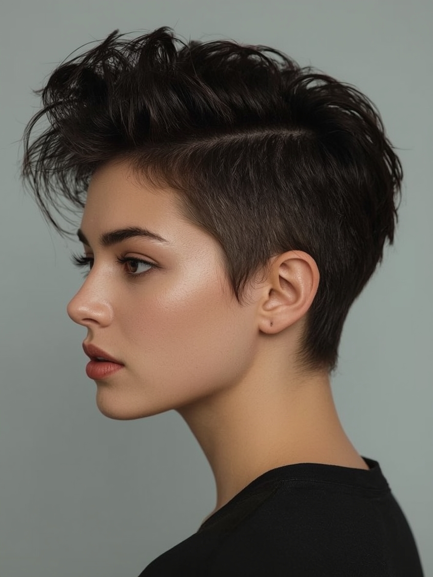 Short Messy Haircuts For Women: Wet Look