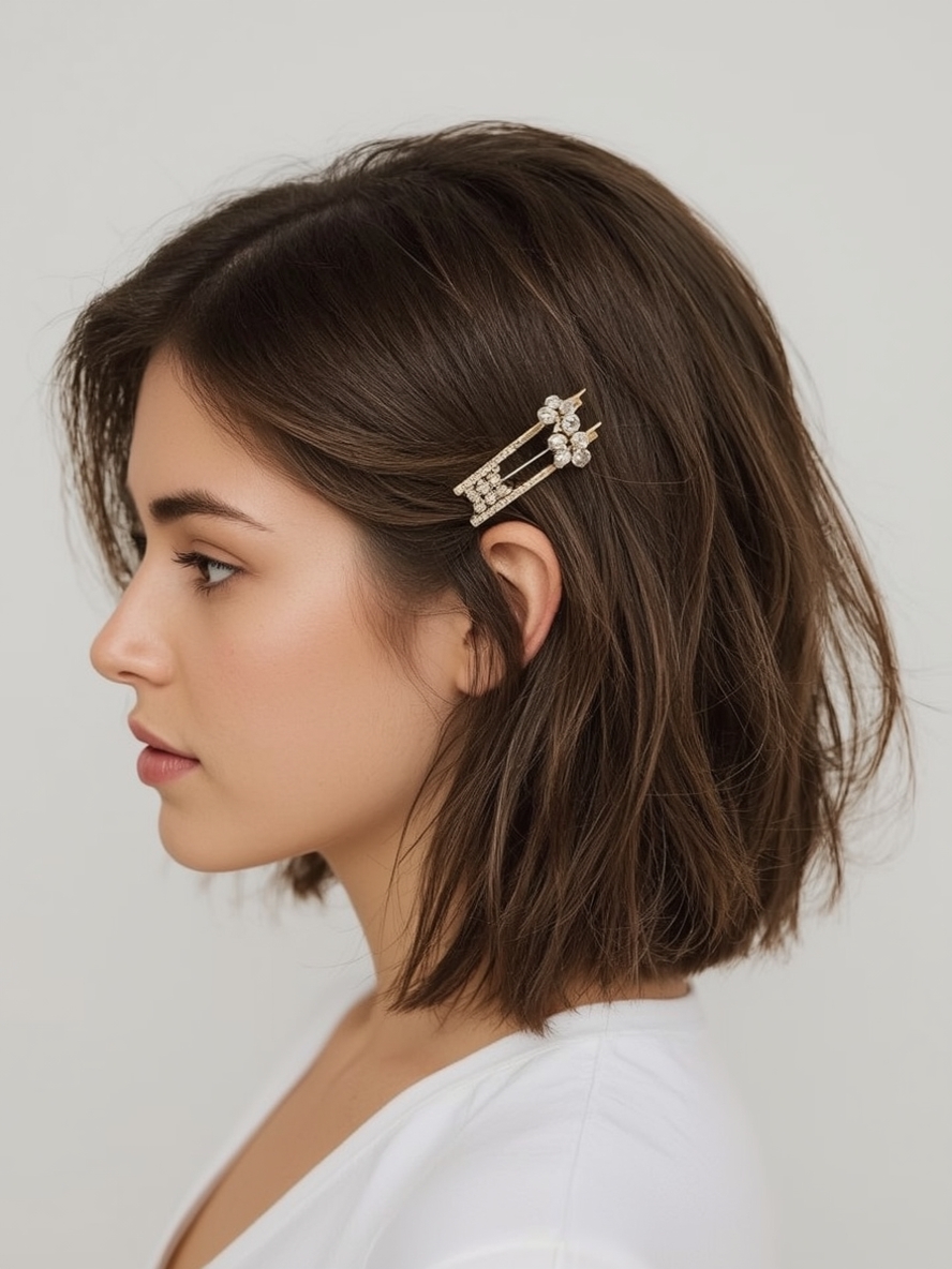 Textured Shoulder Length Wave For Thin Fine Hair