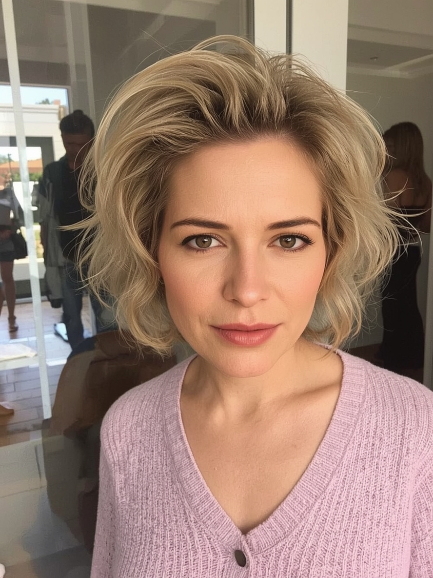Hairstyles For Thin Fine Hair Over 60: The Soft Layered Lob
