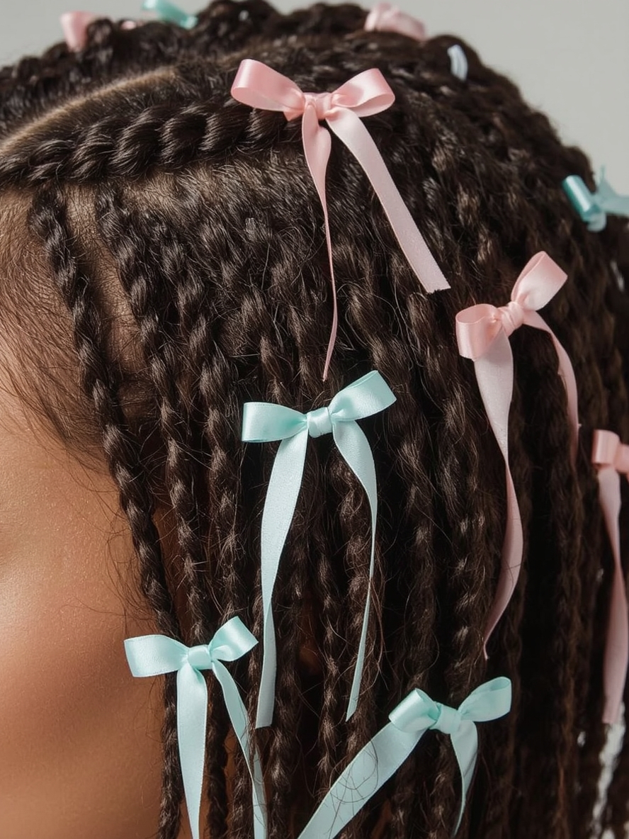 Kids Cornrow Hairstyles: Side Swept Cornrows