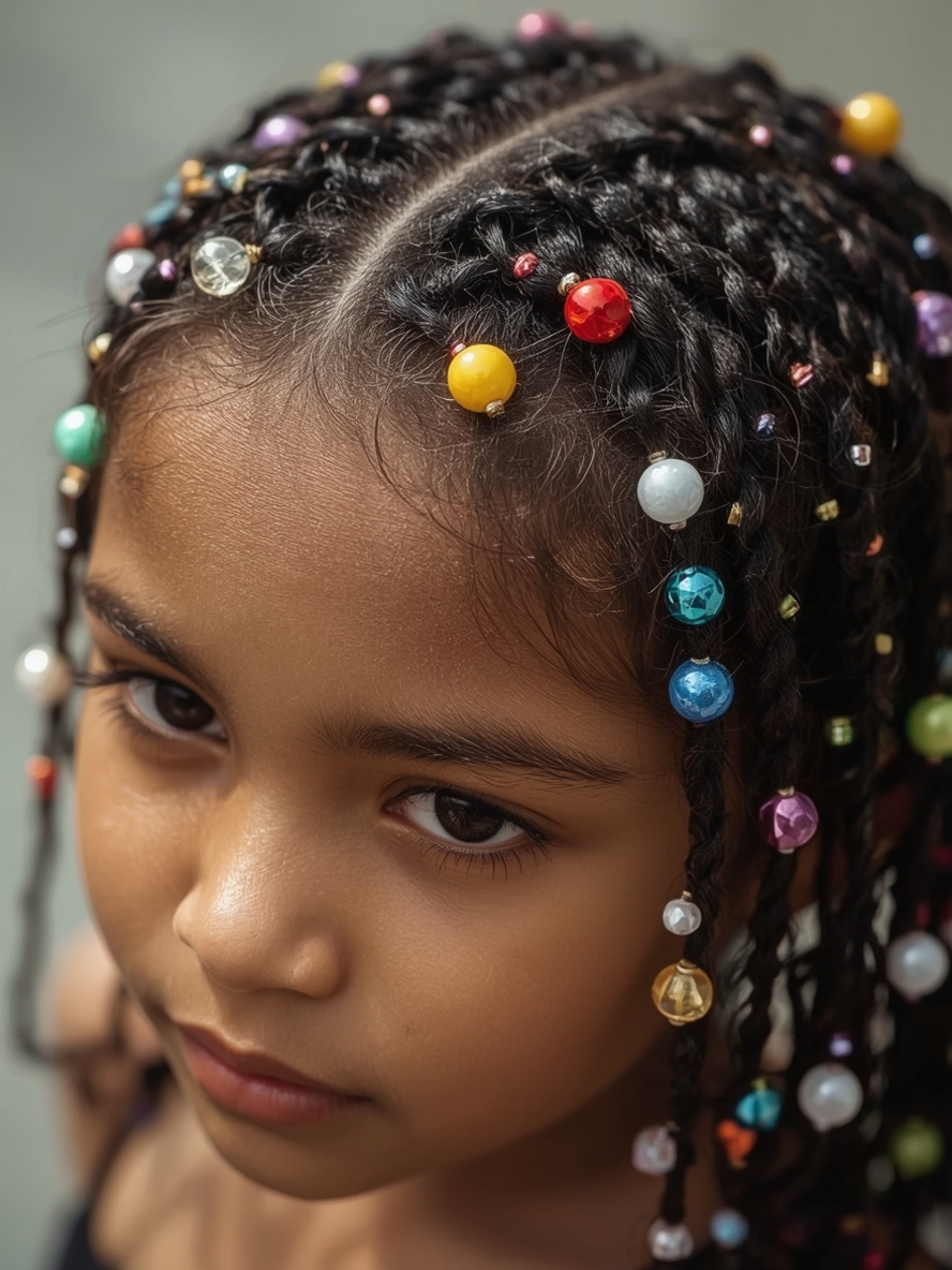 Kids Cornrow Hairstyles: Classic Straight Backs